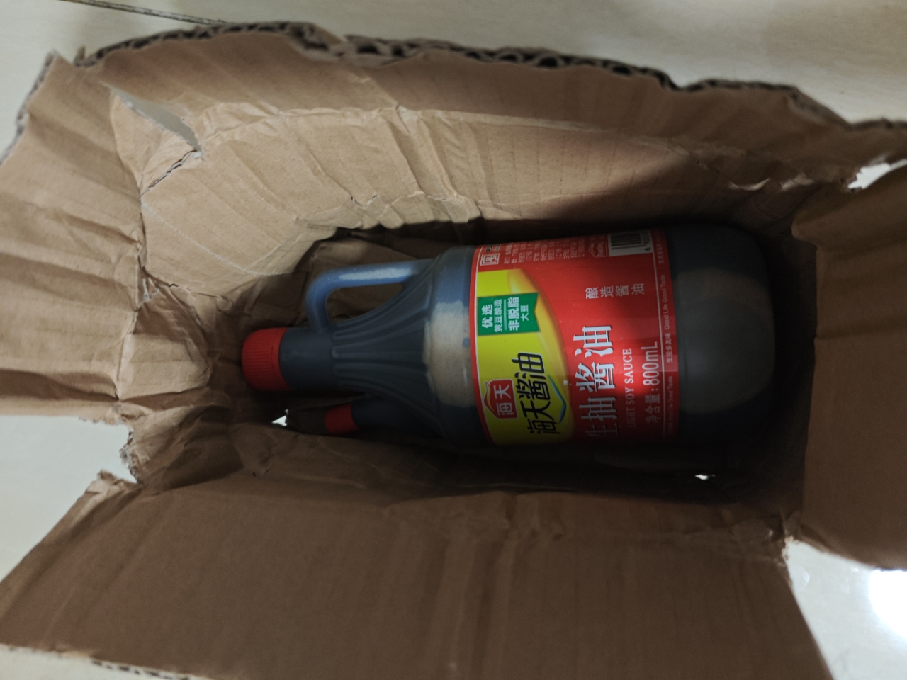 海天生抽酱油800ml*1瓶装 家用黄豆酿造厨房炒菜凉拌菜提鲜调味品晒单图