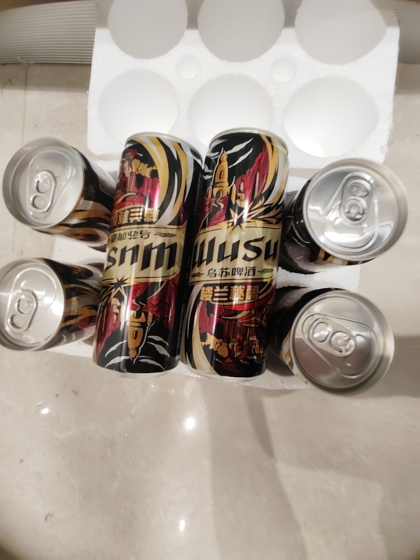 乌苏啤酒(wusu) 楼兰秘酿330ml*6听 罐装晒单图