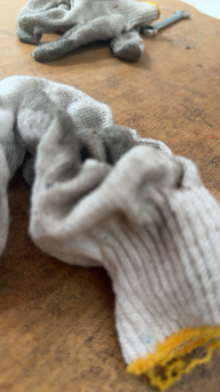 手套劳保耐磨工作加厚白棉纱棉线 500优质棉线100双晒单图