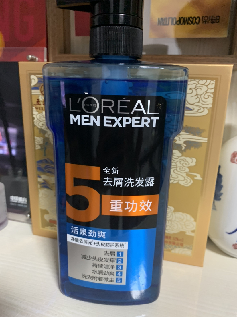 欧莱雅(L'OREAL)男士去屑洗发露(活泉劲爽)700ml洗发水大瓶装晒单图