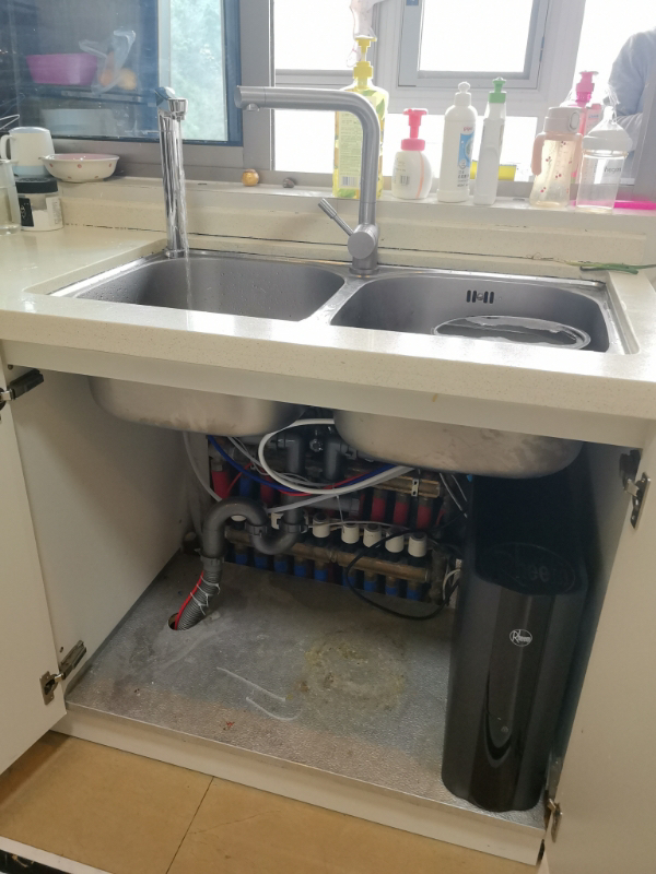 Rheem瑞美 加热净水器1000G大通量家用厨下式直饮一体净水机RO反渗透过滤自来水 RWRH-2500G1晒单图