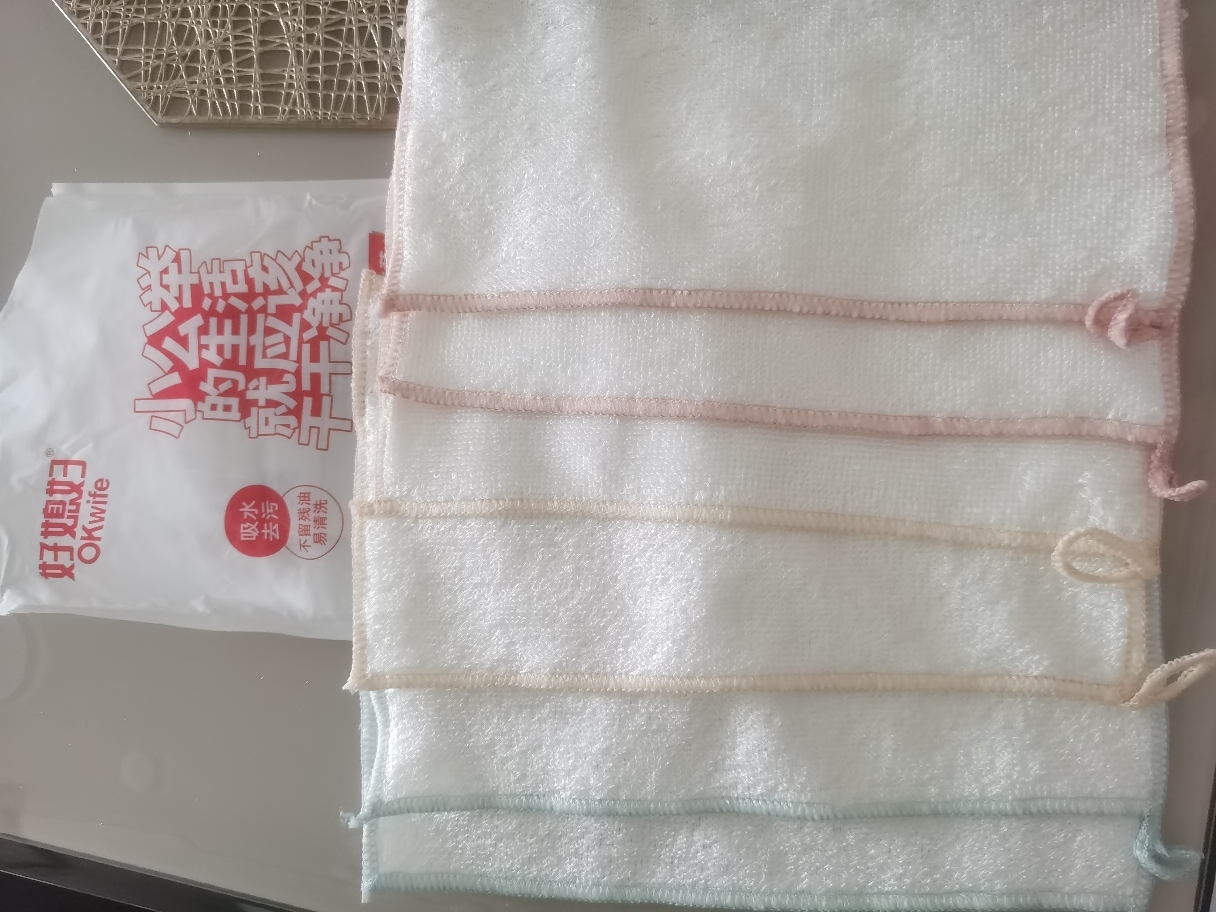 好媳妇 竹纤维抹布6片装 家用厨房不沾油百洁布 擦地桌子玻璃杯不掉毛易清洗洗碗巾 AGW-7701A-30晒单图