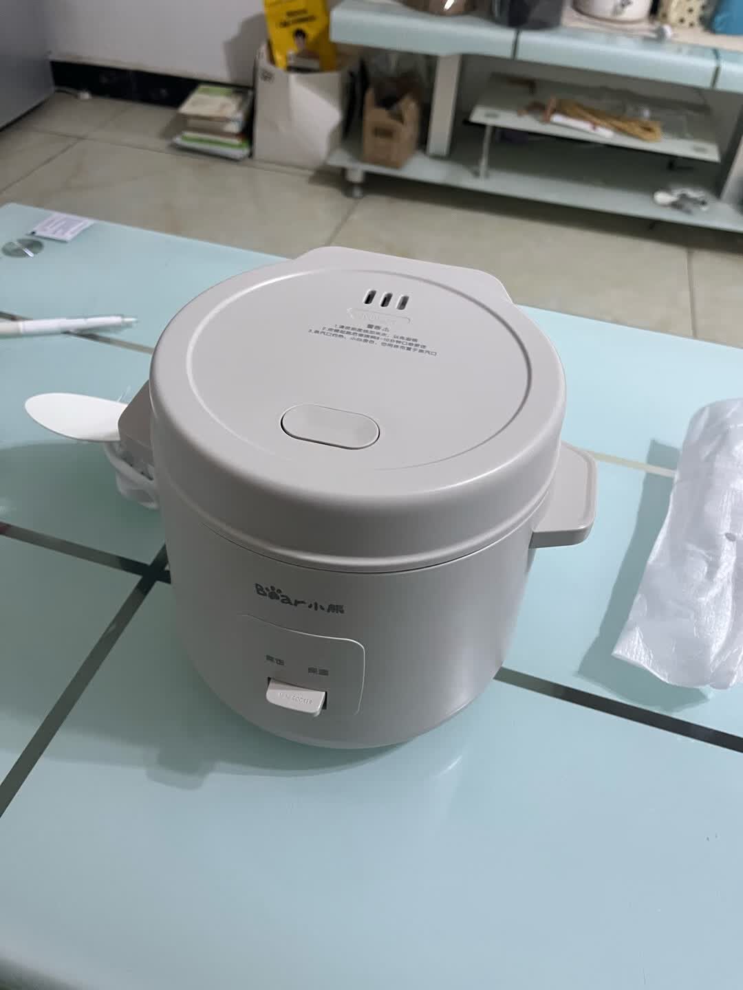 小熊(Bear)电饭煲 小型家用迷你1.2L小容量 1-2人电饭锅 便携多功能宿舍旅行蒸煮煲汤微压 DFB-S12C2晒单图