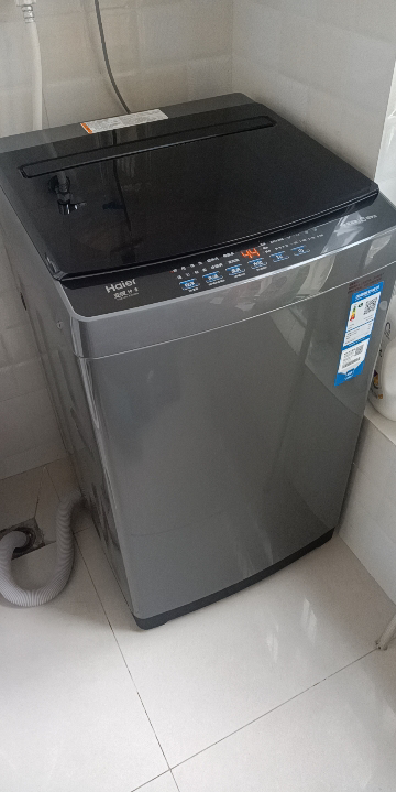 海尔(Haier)10公斤 变频 全自动 波轮洗衣机 1.0洗净比 纳米微泡净 除菌除螨 XQB100-BZ20B0晒单图