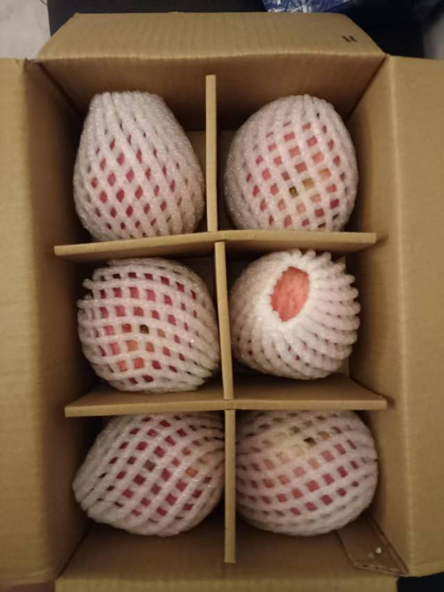 洛川红富士苹果水果 陕西苹果延安苹果6枚中果整箱75mm晒单图