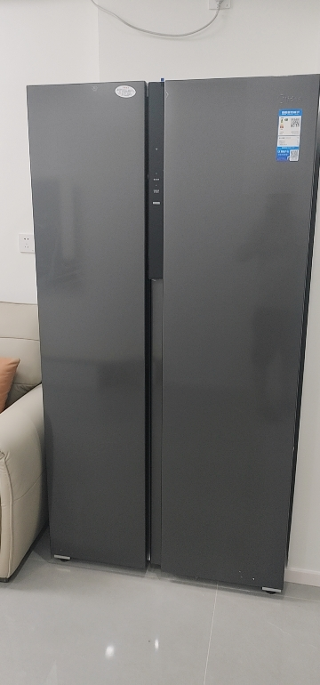 美的(Midea)550升对开门冰箱变频一级能效超薄家用电冰箱智能无霜净味BCD-550WKPZM(E)嵌入大容量晒单图