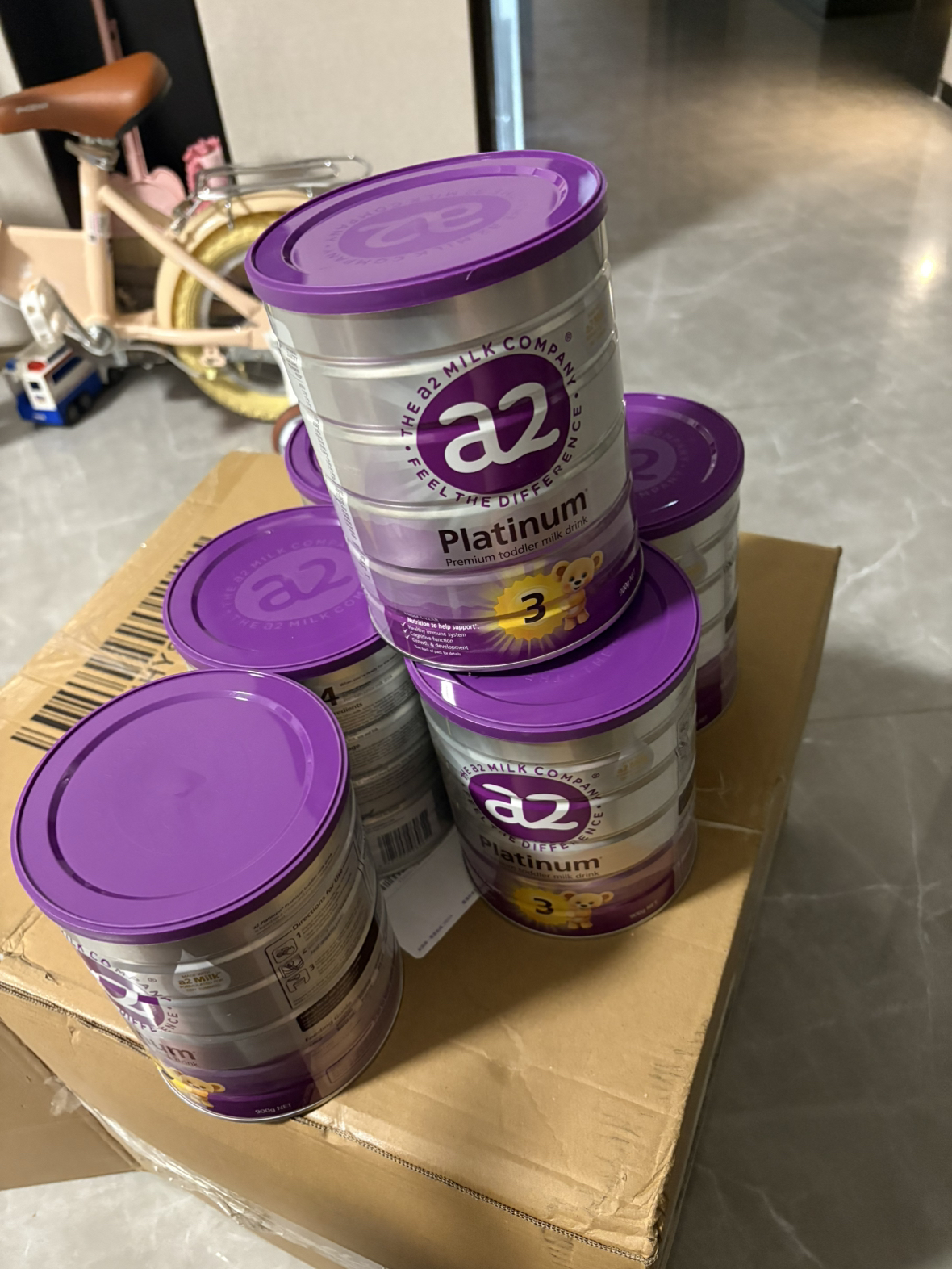 6罐装 | 澳洲a2 Platinum 白金版 幼儿配方奶粉3段 (1-3岁)900g/罐 新西兰原装进口晒单图
