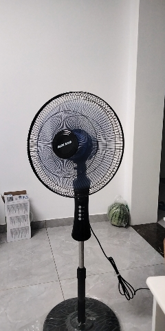 奥克斯(AUX)电风扇家用远程遥控节能风扇 床头办公室立式五叶落地扇 FS1603RC晒单图