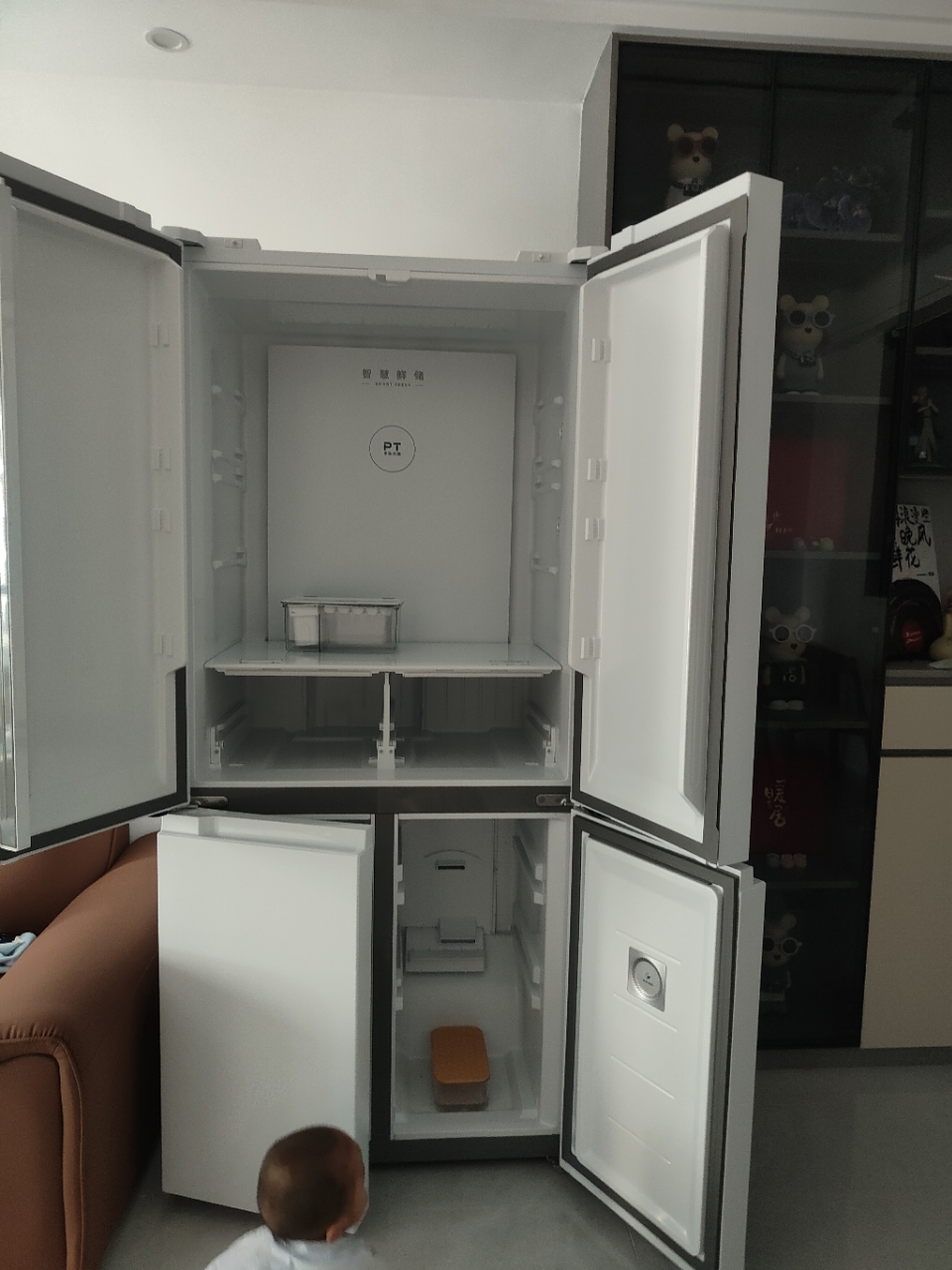 美的(Midea)515升十字对开门制冰盒冰箱MR-540WSPZE白四开门家用双系统PT净味一级能效电冰箱国补以旧换新晒单图