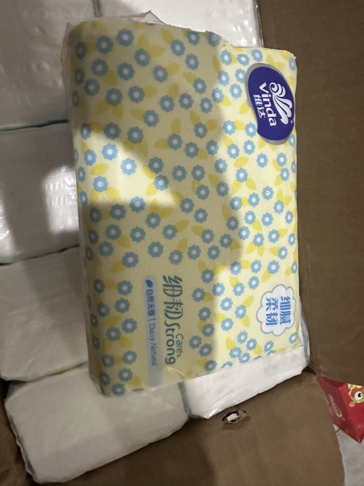 维达细韧抽纸3层XS码120抽20包卫生纸 家用实惠装餐巾纸面巾纸卫生纸纸巾(整箱销售)(新旧包装交替发货)晒单图