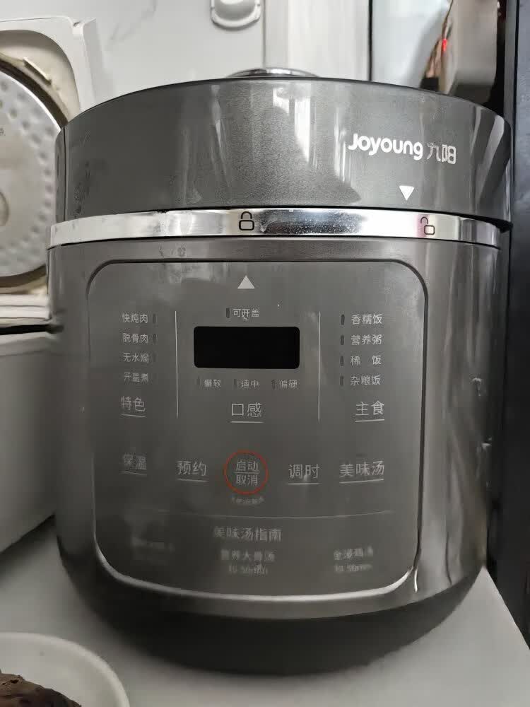 九阳(Joyoung)电压力煲家用不锈钢内胆多功能5L大容量一锅双胆智能加热预约定时电高压锅 Y-50C39晒单图