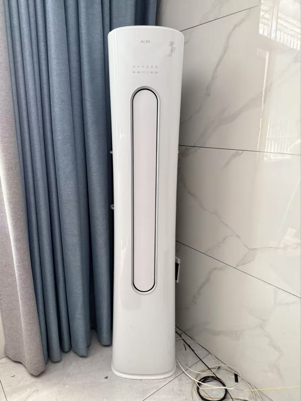 奥克斯 (AUX) 空调立式2匹柜机 新一级能效变频冷暖两用 节能省电 客厅家用空调圆柱柜机晒单图