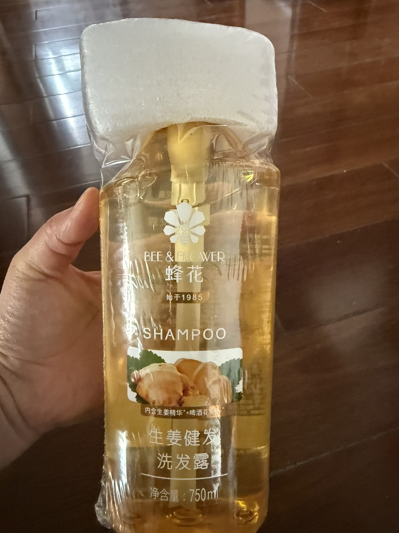 蜂花 生姜健发洗发露750ml 无硅配方强韧发丝晒单图