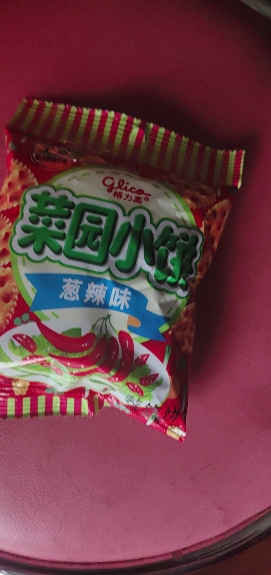 glico格力高菜园小饼40g*6包(葱辣味+番茄味)办公室休闲薄脆饼干零食晒单图