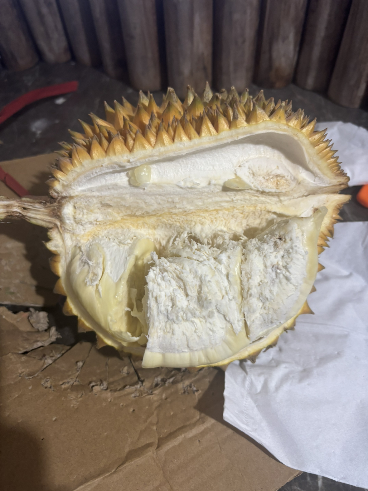 [苏鲜生]顺丰快递 泰国新鲜金枕榴莲 进口榴莲 1个装 4-5斤(包3房以上) 软糯香甜 新鲜水果 营养丰富晒单图