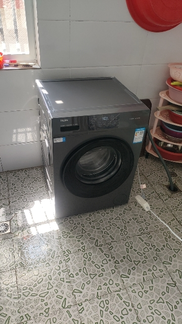 海尔(Haier)初色系列 变频 滚筒洗衣机 超薄 巴氏除菌 1.1洗净比 MATE2S升级款 XQG100-606H晒单图