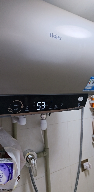 海尔(Haier)电热水器50升3000W速热健康抑菌洗一级能效WIFI智控40℃节能温水安全防电墙安全节能一级能效晒单图
