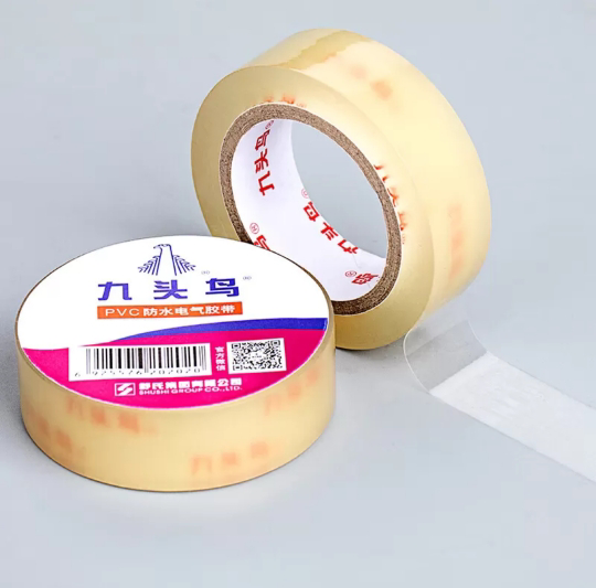 九头鸟PVC防水电气胶带透明防水绝缘带 透明Φ60mm*10m*0.11mm晒单图