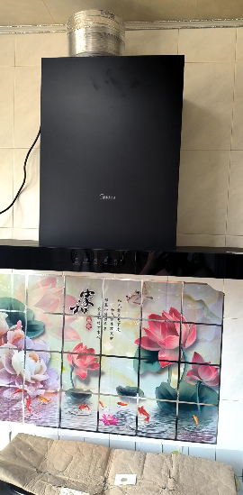 美的(Midea)抽油烟机家用自动清洗欧式21m³风量wifi智控吸油烟机顶吸抽烟机脱排油烟机CXW-268-T201晒单图