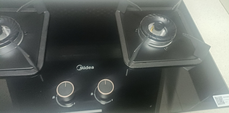 美的(Midea)燃气灶天然气 双灶具 家用5.2kW猛火灶灶台嵌两用 高热效 可调节底盘 Q325-M晒单图