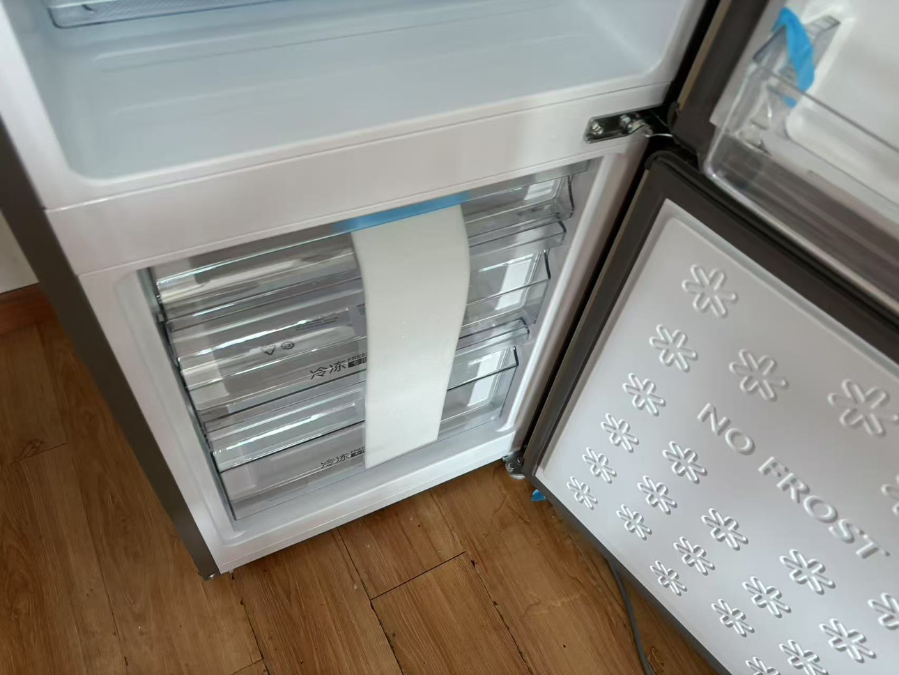海尔(Haier)170升双门冰箱 风冷无霜 节能家用电冰箱 两门冰箱 家用小冰箱BCD-170WDPT国家补贴晒单图
