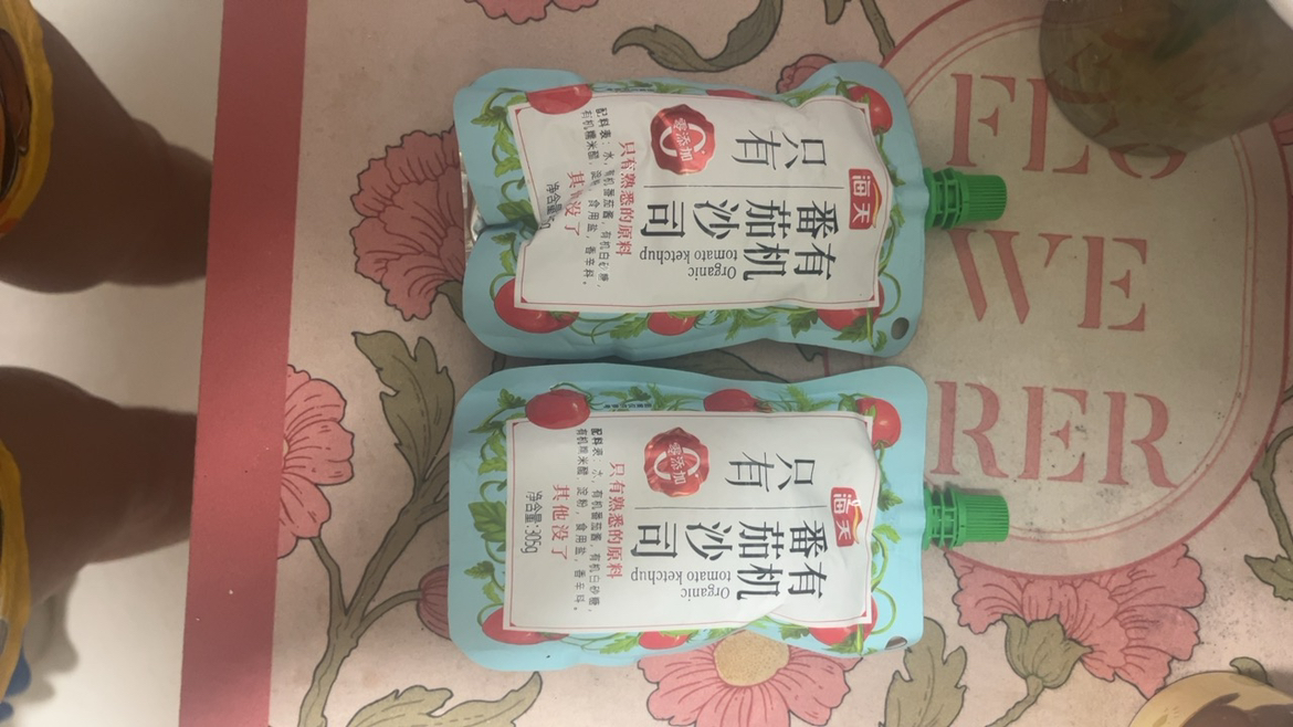 海天0添加有机番茄沙司305g*2 番茄酱 调味酱 意大利面酱 点蘸调味晒单图