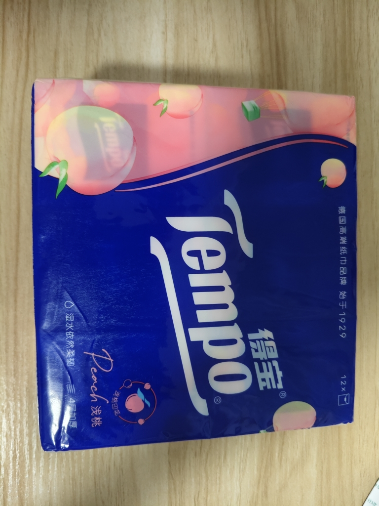 Tempo得宝甜心桃味迷你手帕纸7片12包纸巾 4层加厚外出迷你便携小包装有香卫生纸餐巾纸(新旧包装交替发货)晒单图