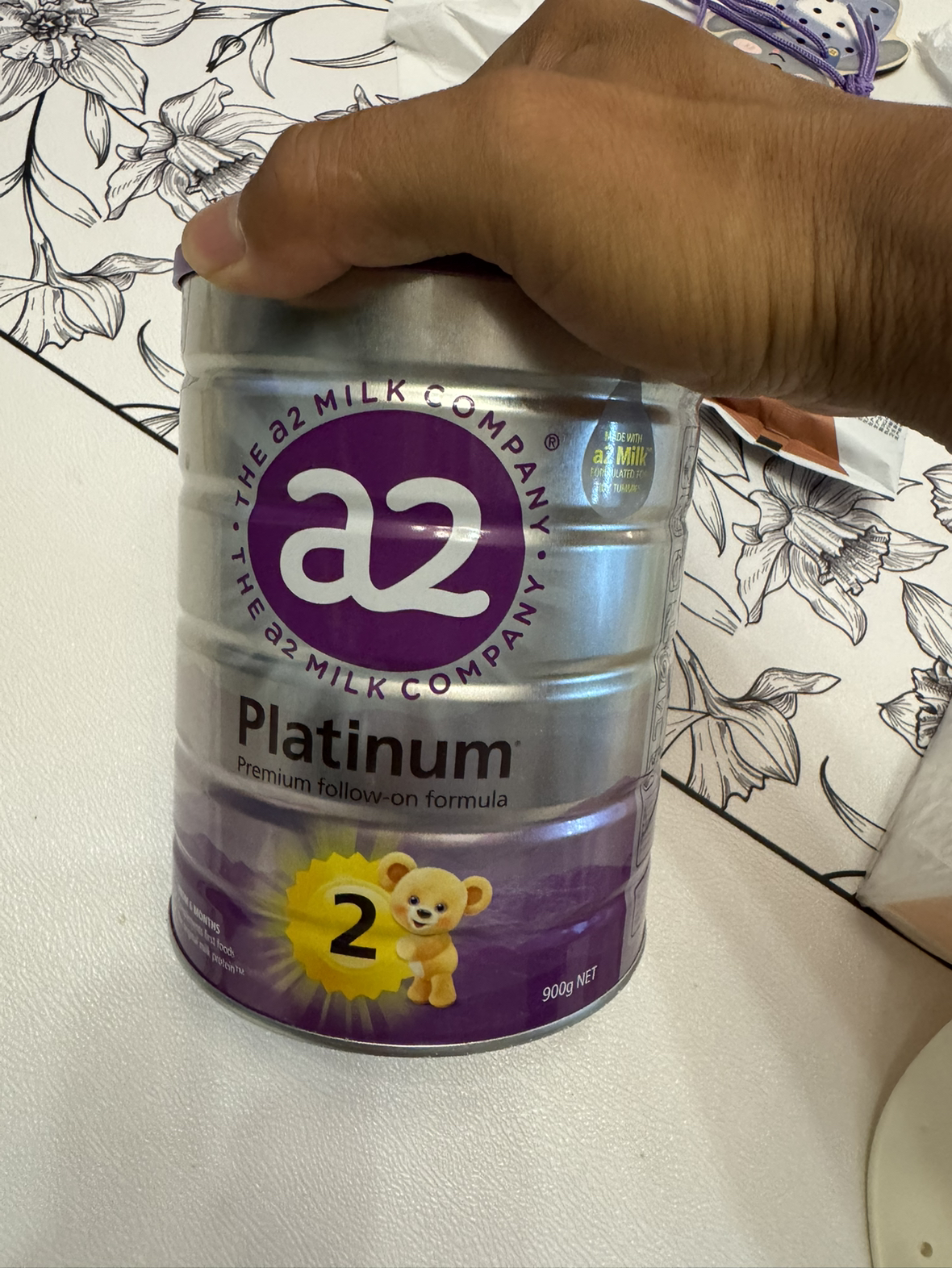 澳洲a2 Platinum 白金版 幼儿配方奶粉2段(6-12个月)900g/罐 新西兰原装进口[效期至26年02月]晒单图