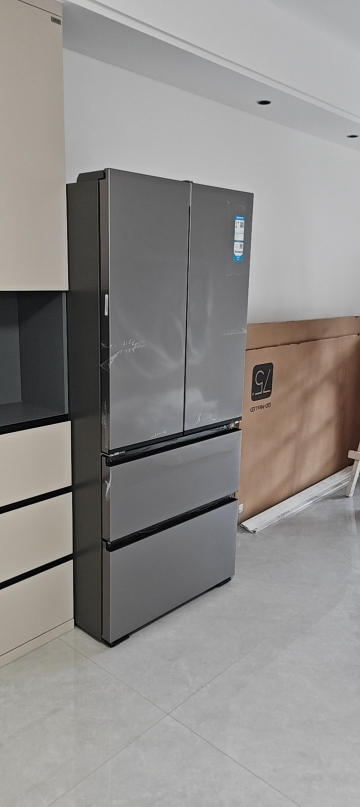 海尔(Haier) [小红花冰箱-绽放版]新品首发500L囤鲜容量594mm专业超薄BCD-500WGHFDEDH9U1晒单图