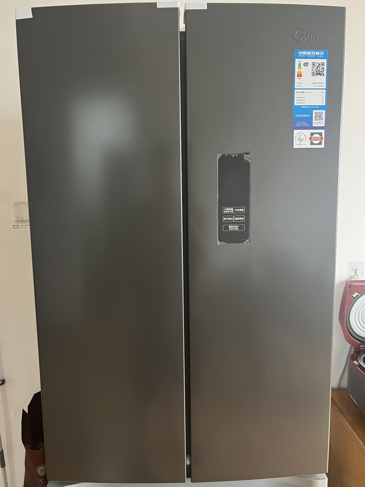 [官方正品]美的325升多门冰箱一级双变频四开门小型冰箱超薄风冷无霜节能低噪BCD-325WFPM(E) 以旧换新晒单图