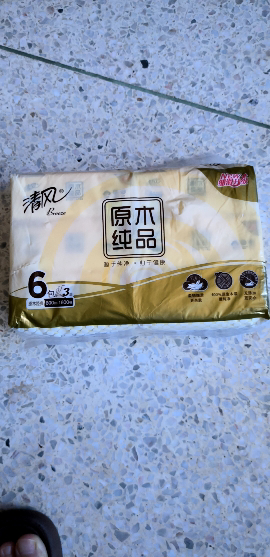 清风抽纸6包/提原木纯品3层100抽软抽卫生纸巾餐巾纸面巾纸抽家用实惠装晒单图