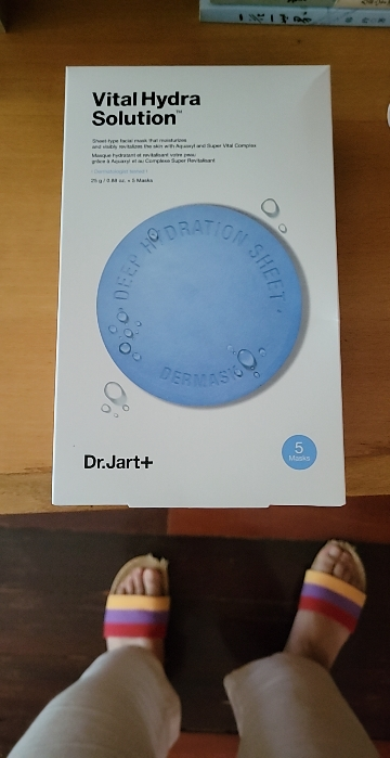 [三盒装]Dr.Jart+/蒂佳婷水动力蓝药丸面膜男女补水保湿提亮肤色5片 三盒装 2025年12月10号到期晒单图