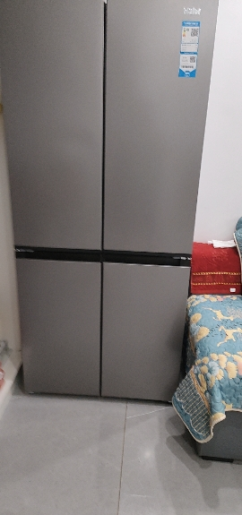 海尔(Haier)[小红花冰箱-绽放版]25年新品500升594mm专业超薄黑金净化BCD-500WGHTDEDH9U1晒单图
