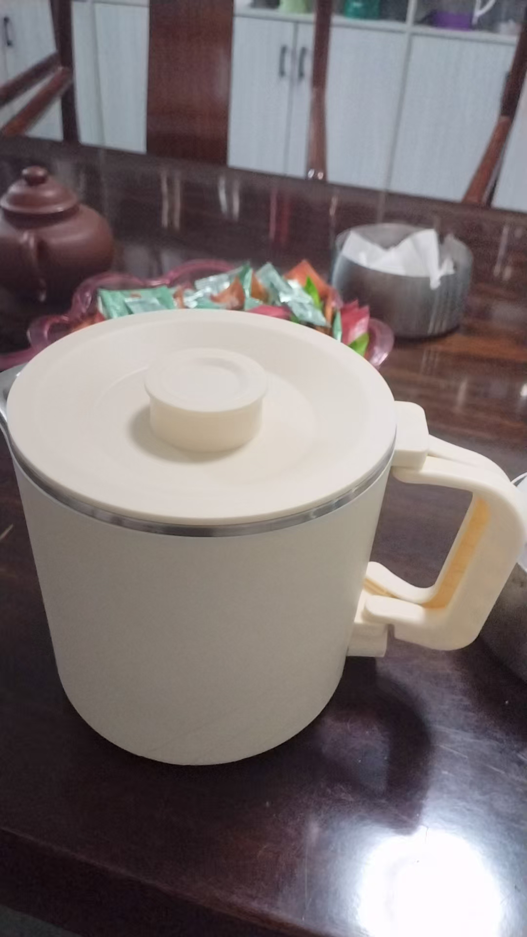 苏宁宜品便携式折叠电热水壶电水壶烧水壶 1.1L容量不锈钢开水壶晒单图
