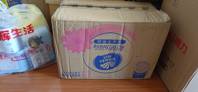 维达蓝色经典卷纸4层200g27卷卫生纸 有芯卷筒纸巾厕纸家用实惠装(整箱销售)(新旧包装交替发货)晒单图