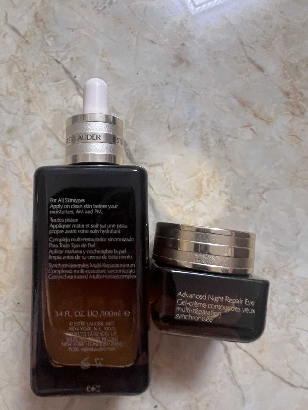 (Estee Lauder)雅诗兰黛特润修护肌透肌底精华露ANR抗皱 特润修护肌透精华露100ml+抗蓝/光眼霜15mL晒单图