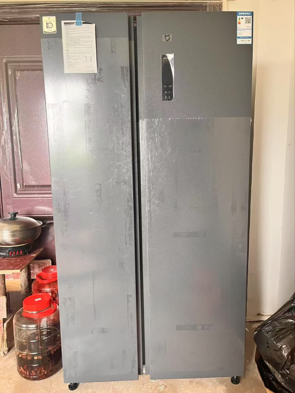 [自营]小米米家冰箱610L对开门双开门风冷无霜一级变频银离子抗菌净味大容量家用以旧换新BCD-610WMSA晒单图