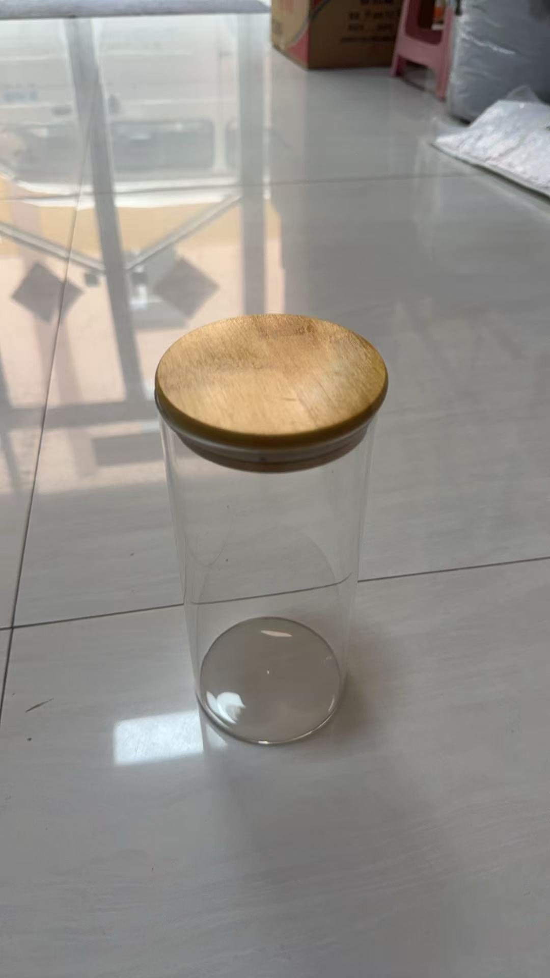 琅柯 玻璃罐 竹盖密封罐 8.5*20cm晒单图