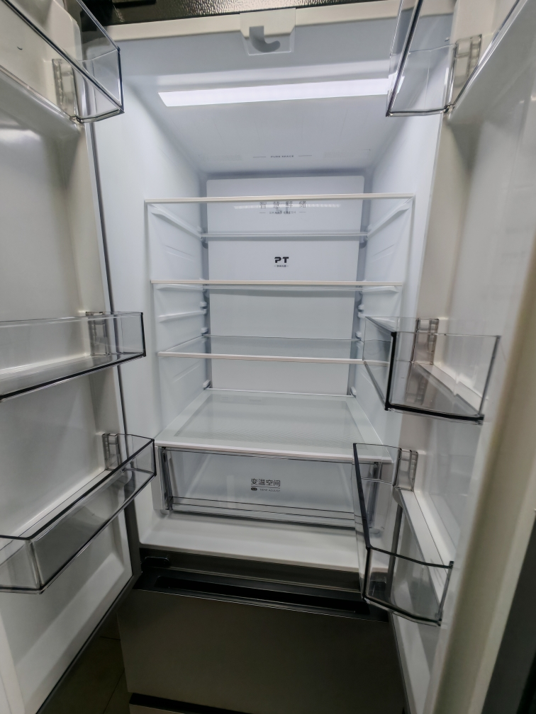 美的(Midea)417法式多门四开门60CM超薄冰箱M60嵌入式 一级变频风冷无霜家用大容量 MR-417WFPE晒单图