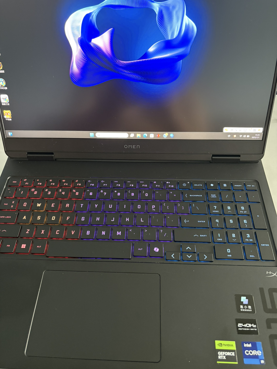 惠普(HP)暗影精灵11高性能游戏笔记本电脑(14代i9-14900HX RTX5060 32G 1TBSSD QHD240Hz 四分区键盘)16-am0003TX晒单图