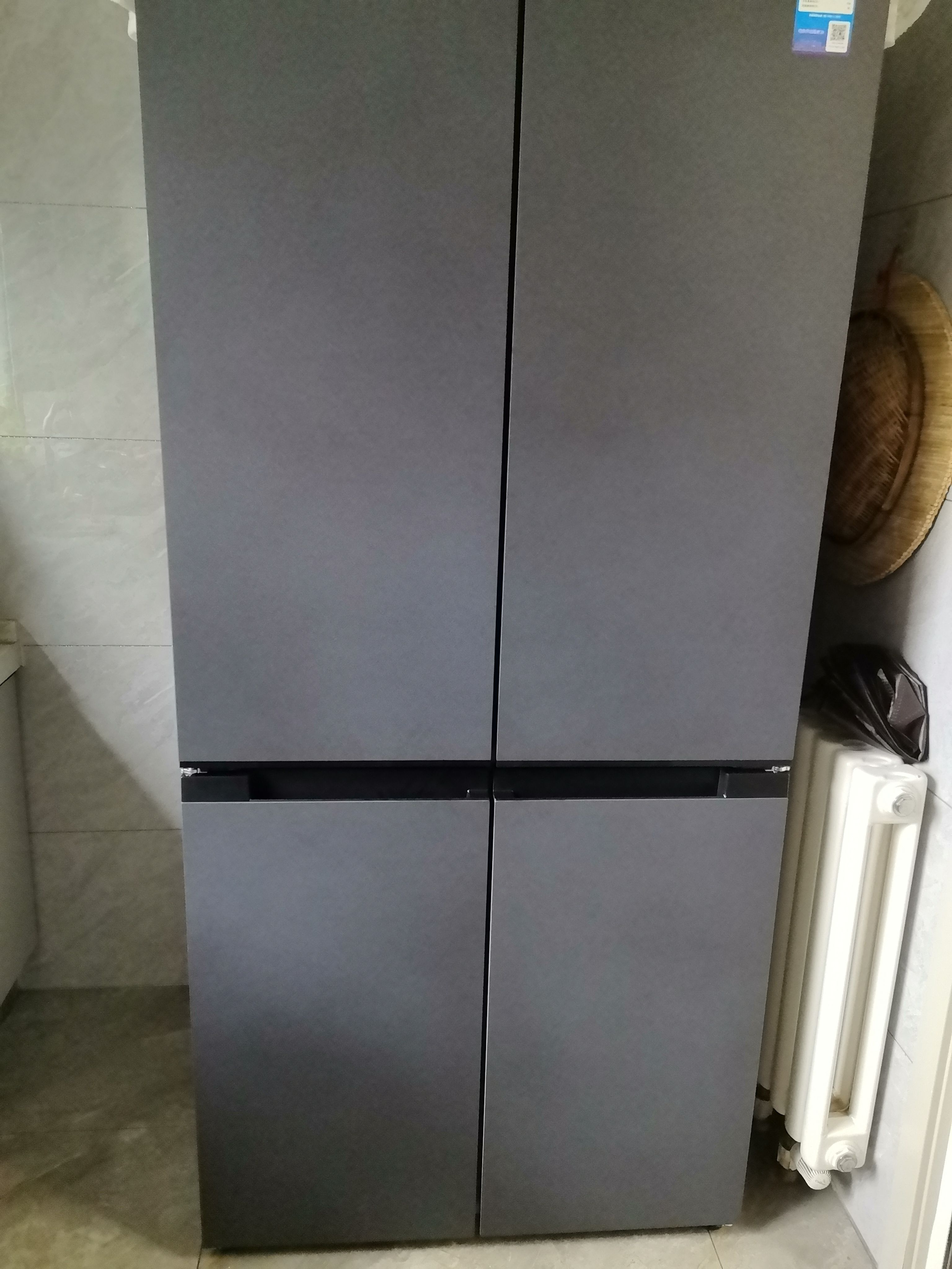 美的冰箱BCD-503WSGPM沁玉蓝晒单图
