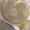 艾美特usb夹式充电风扇小型办公室桌上宿舍便携台式迷你桌面[直插款大风力白]升级5扇叶晒单图