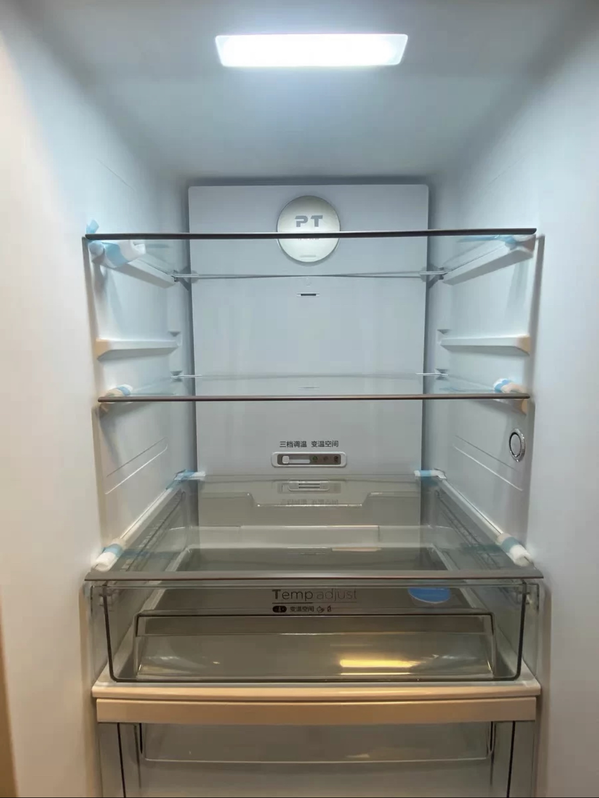 美的(Midea)冰箱法式多门325升一级能效双变频四开门小型电冰箱超薄风冷无霜节能低噪BCD-325WFPM(E)灰晒单图