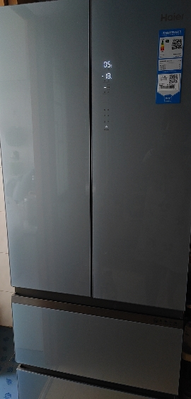 海尔(Haier)332升多门冰箱 彩晶面板母婴空间 一级能效 阻氧干湿分储 家用电冰箱 BCD-332WFCL晒单图
