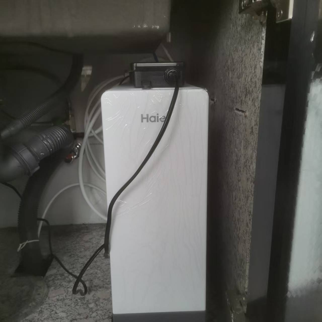 海尔(Haier)鲜活水净水器家用净水机1000G大通量双出水厨下式RO反渗透母婴直饮净水器HRO10H11晒单图