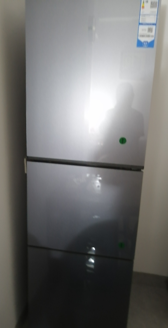 海尔(Haier) 251升无霜变频健康保鲜冰箱 简美三门 自然新鲜 一级变频 黑金净化BCD-251WGHC3E7AS晒单图