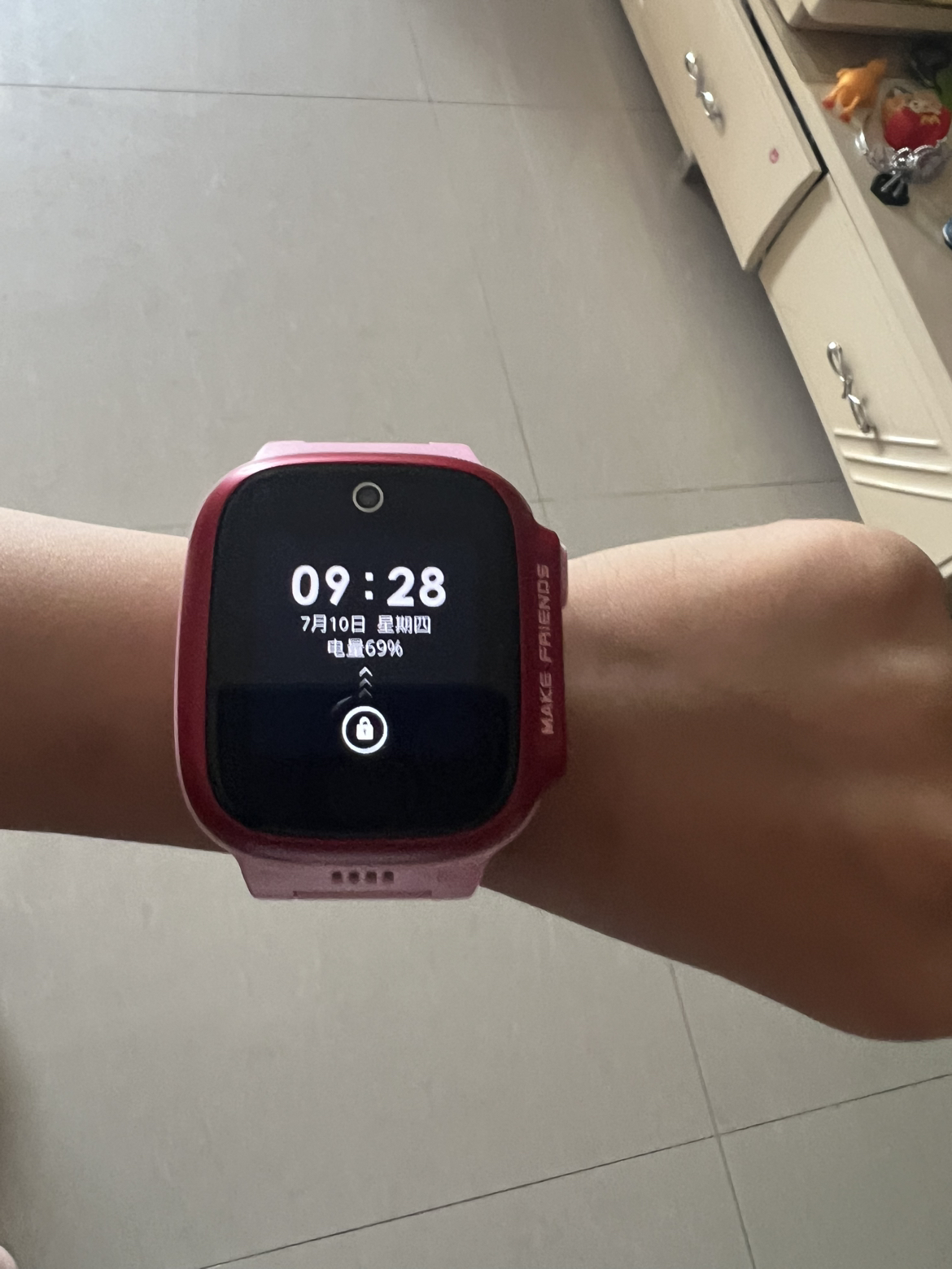 小天才电话手表D3S绯云红 长续航全网通儿童手表楼层定位智能学生儿童移动联通电信4G视频拍照防水手表手机男女孩晒单图
