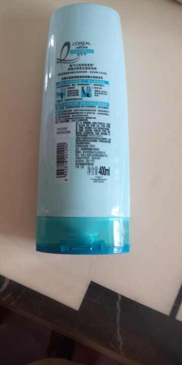 欧莱雅透明质酸水润润发乳改善干枯毛躁保湿护发护发素400ml晒单图