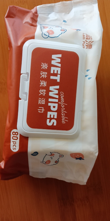 蓝漂 玩偶猫系列亲肤湿巾婴儿 180*140mm*80抽 宝宝手足口擦拭湿巾晒单图