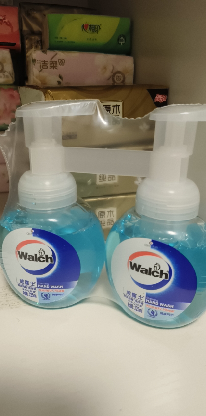 威露士(Walch)泡沫洗手液 健康呵护225ml×2瓶 抑菌消毒99.9% 家庭用自然清新晒单图